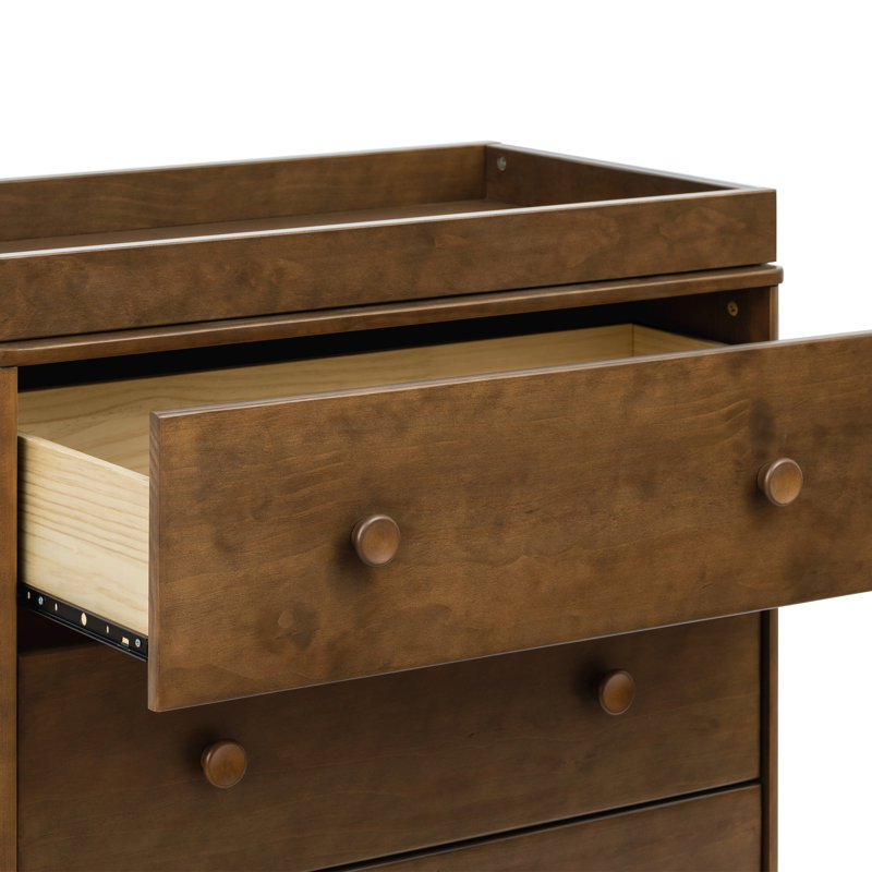 Lolly 3 Drawer Changing Table, Natural Walnut
