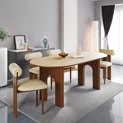 French Vintage Dining Table and Chair Set