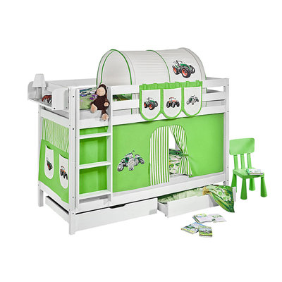 Trecker Custer Single (3') Bunk Bed with Curtain