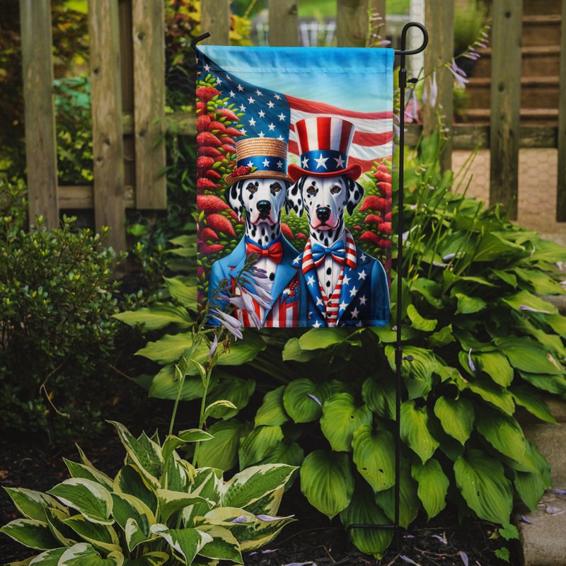 Drapeau All American Garden, Rouge / bleu dalmatien