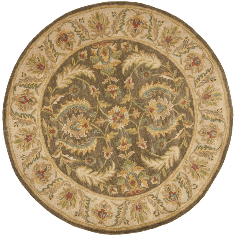 Cranmore Hand Tufted Wool Oriental Rug, Round 6'