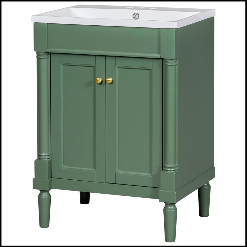 Meuble-lavabo moderne à 2 niveaux avec lavabo supérieur, armoire de rangement durable pour une organisation efficace et un design élégant