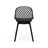 Outdoor Dining Chairs - Lily Chair With Weather- Property And Diamond Mesh Pattern, Black, 32.34 In. Height Chair Stable Construction In Black Polypropylene, Weather Resistance, 22.05 Width, 20.3