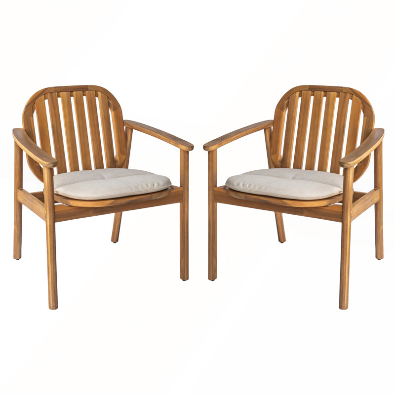 Ensemble de 2 chaises de salle à manger avec coussins