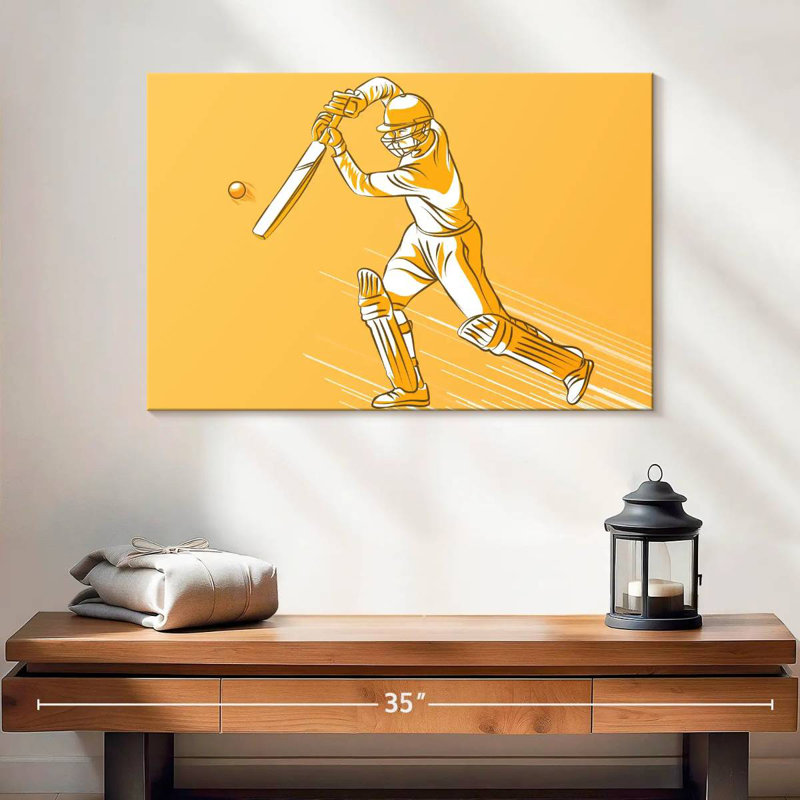 Cricket Hit, 16" H x 24" W