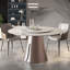 Ensemble de table de salle à manger moderne et luxueux en marbre