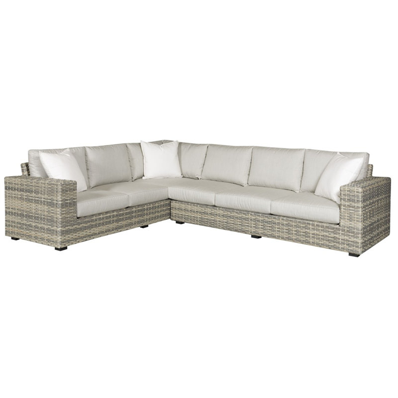 Montclair Outdoor L-Shaped Sectional, Toodaloo Parchment