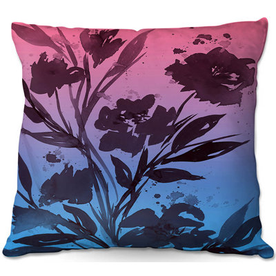 Floral Reversible Throw Pillow