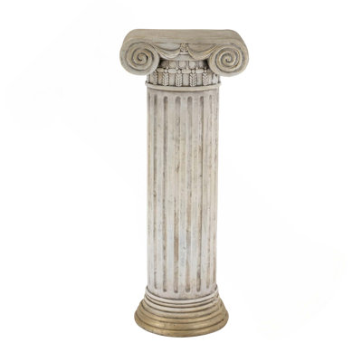 Meuble piédestal en magnésium blanc antique 1pc