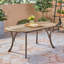Table de salle à manger 70 po en bois - Élégant patio extérieur gris