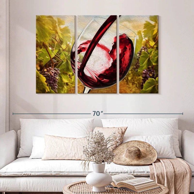 Yarlin Tuscan Vineyard, 32" H x 50" W
