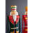  Painted Metal And Wood Nutcracker Figures Set Of 2 – 48" H Freestanding Holiday Decor