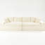 Velours blanc tortue multifonctionnel, tissu doux, confortable pour 4 personnes, convient aux petits espaces
