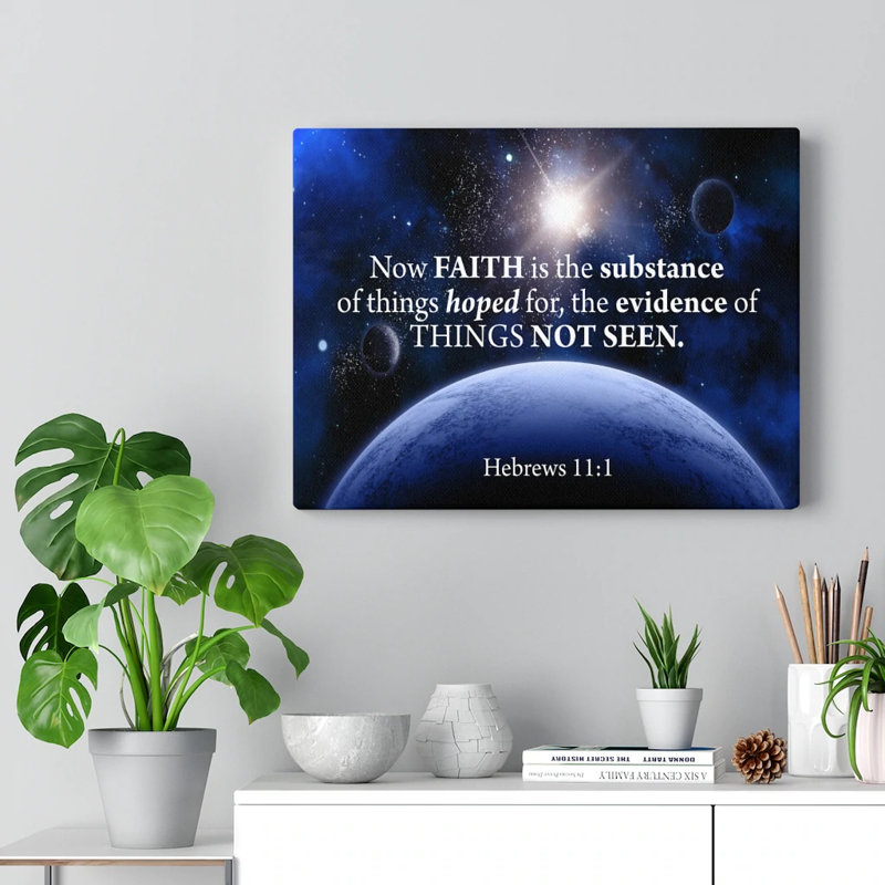 Things Not Seen - Wrapped Canvas Print, 18" H x 24" W
