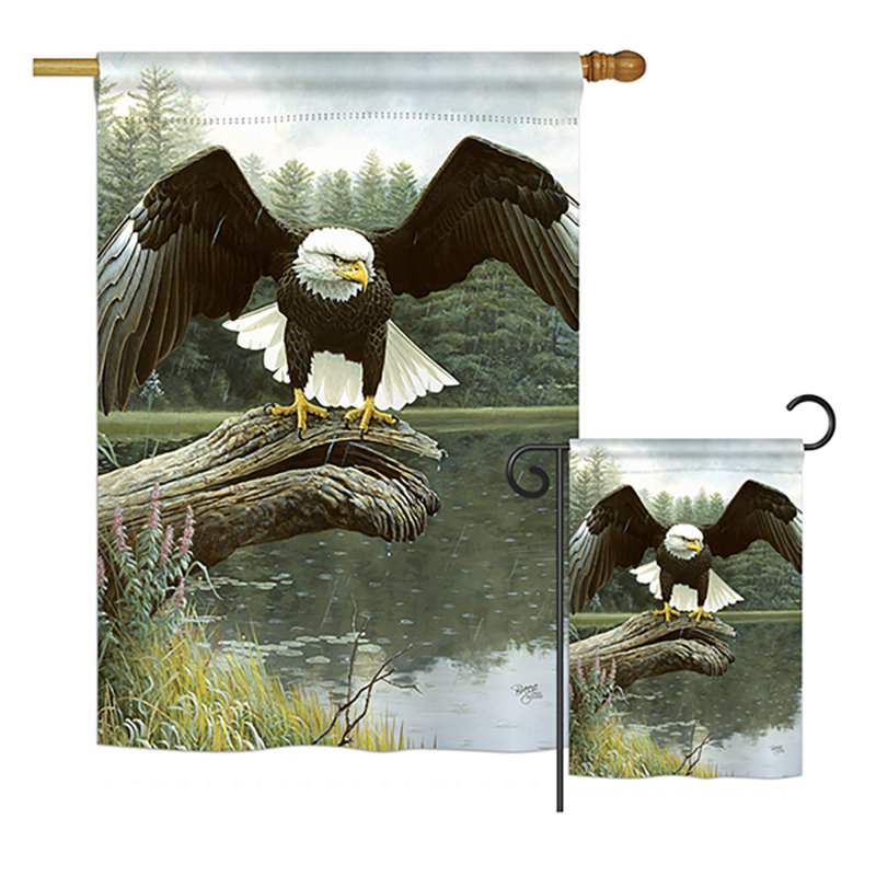 Double Sided 40'' H x 28'' W Polyester Flag Set