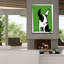 «Dog on Green» par Irena Orlov, art mural sur toile-1446780990
