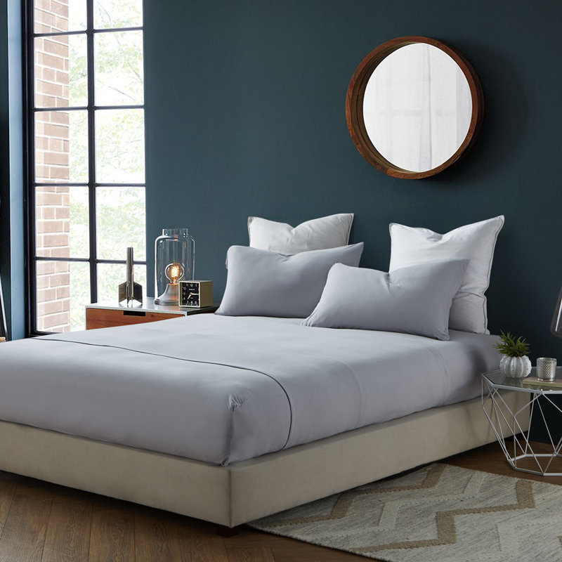 Bare Bottom Bare Bottom Spandex Infused Deep Pocket Sheet Set, Cal.King Sheet Set + 1 Fitted Sheet + 2 Pillowcase, Black