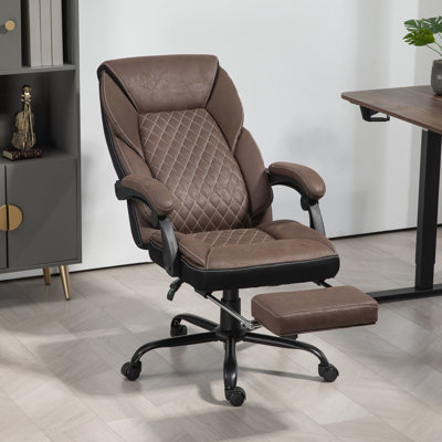 Fauteuil de direction avec repose-pieds HOMcom