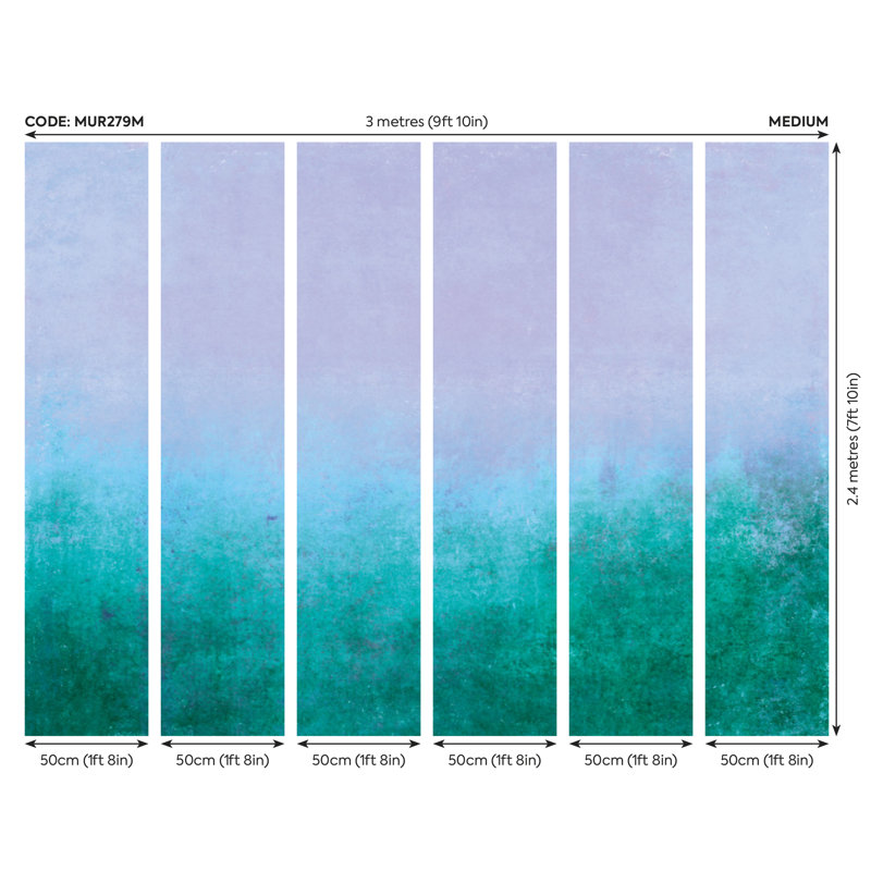 Beri Matte Wall Mural, 240cm L x 300cm W