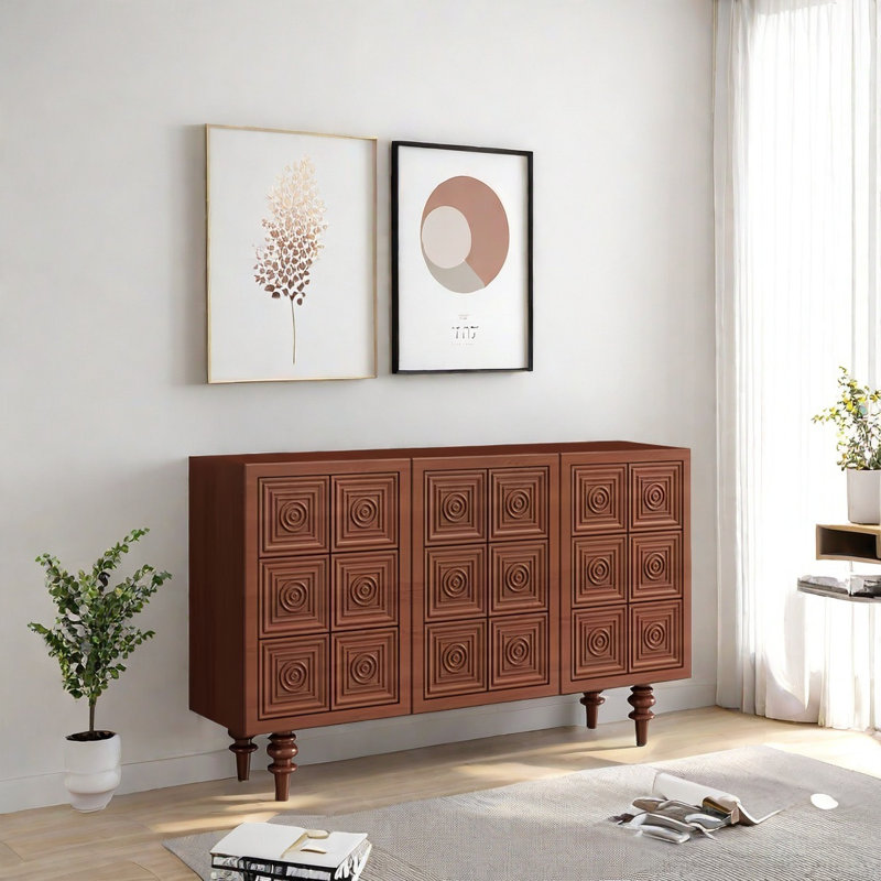 Retro Art Sideboard Cabinet, Brown