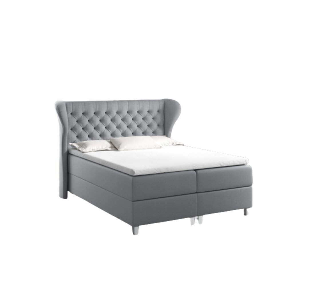 Boxspringbett Jaramillo mit Topper und Bettkasten