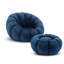 Roosa Upholstered Swivel Barrel Chair with Footstool-1415659112