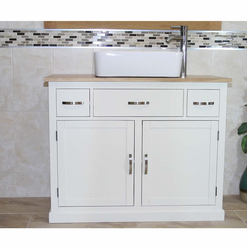 Immanuel 1000mm Single Bathroom Vanity with Vessel Ceramic Basin