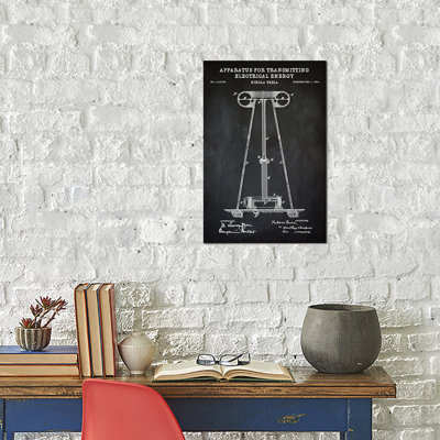 Impression sur toile, «Tesla Apparatus for Transmission Energy Energy»