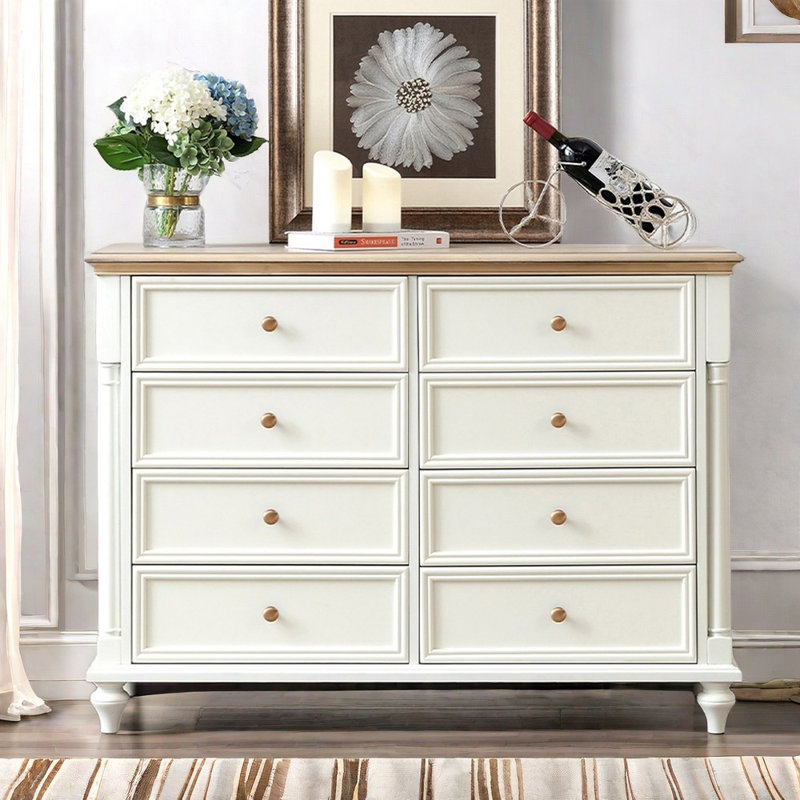 Modern Simple Solid Wood Drawers Accent Chest