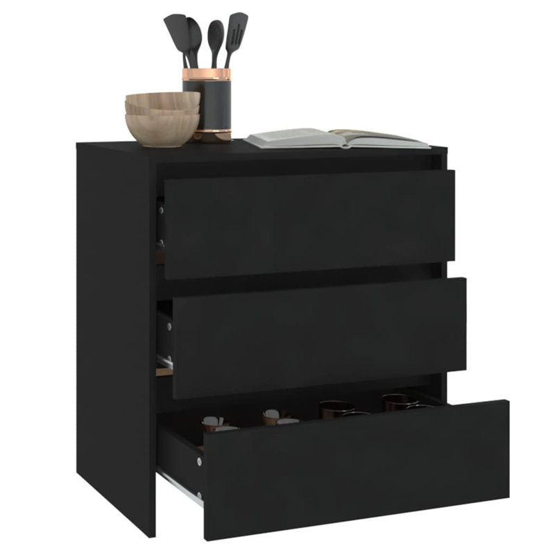 Ghianna 70cm Sideboard, Black
