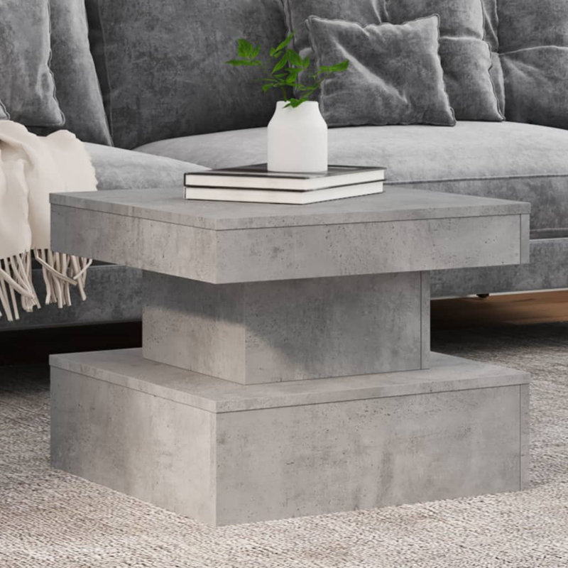 Catrena Block Coffee Table, Concrete Grey