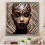 Portrait d'une beauté africaine exquise sur toile-48229673-48229670