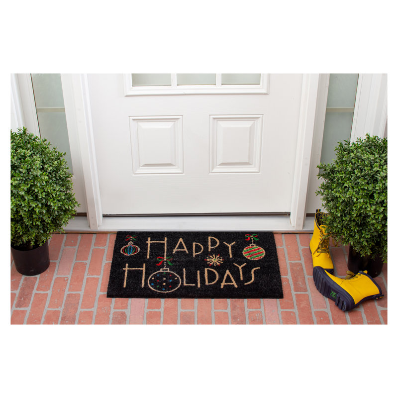 Floinn Non-Slip Christmas Outdoor Doormat, 17" x 29"