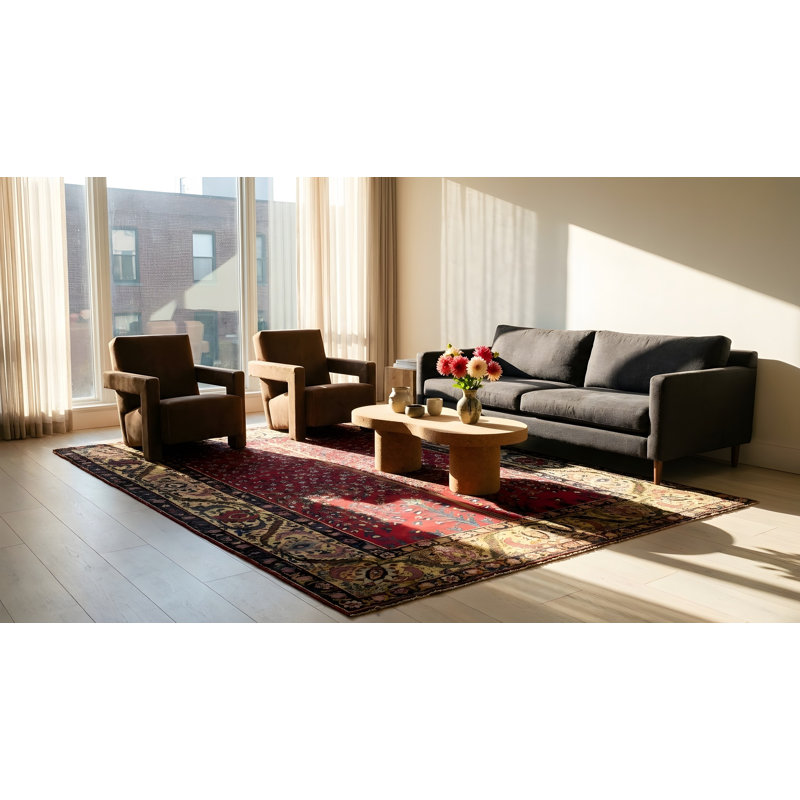 Hand Knotted Wool Geometric Area Rug
