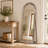 Arched Solid Wood Full Length Mirror-202688362