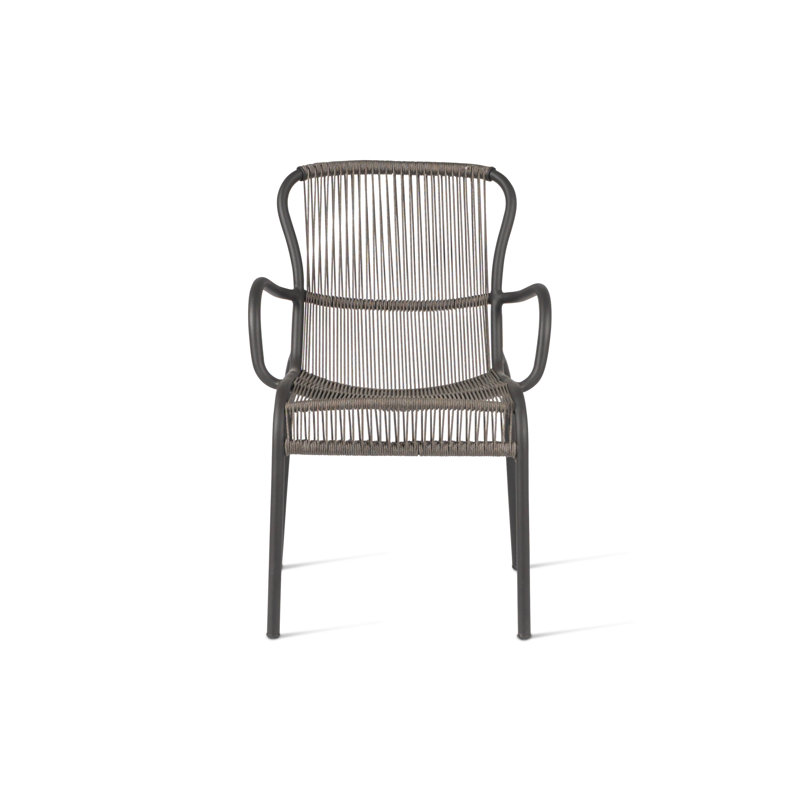 Loop Outdoor Dining Armchair, Gray