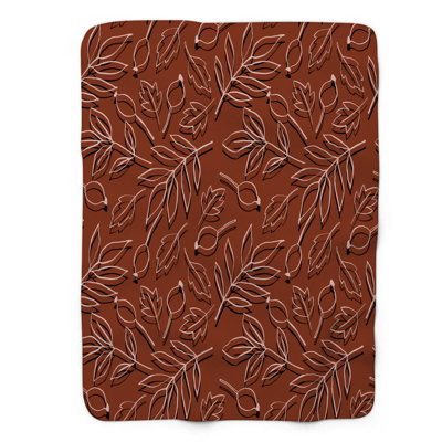 Autumn Designs - Couverture sherpa de qualité supérieure 1 pièce