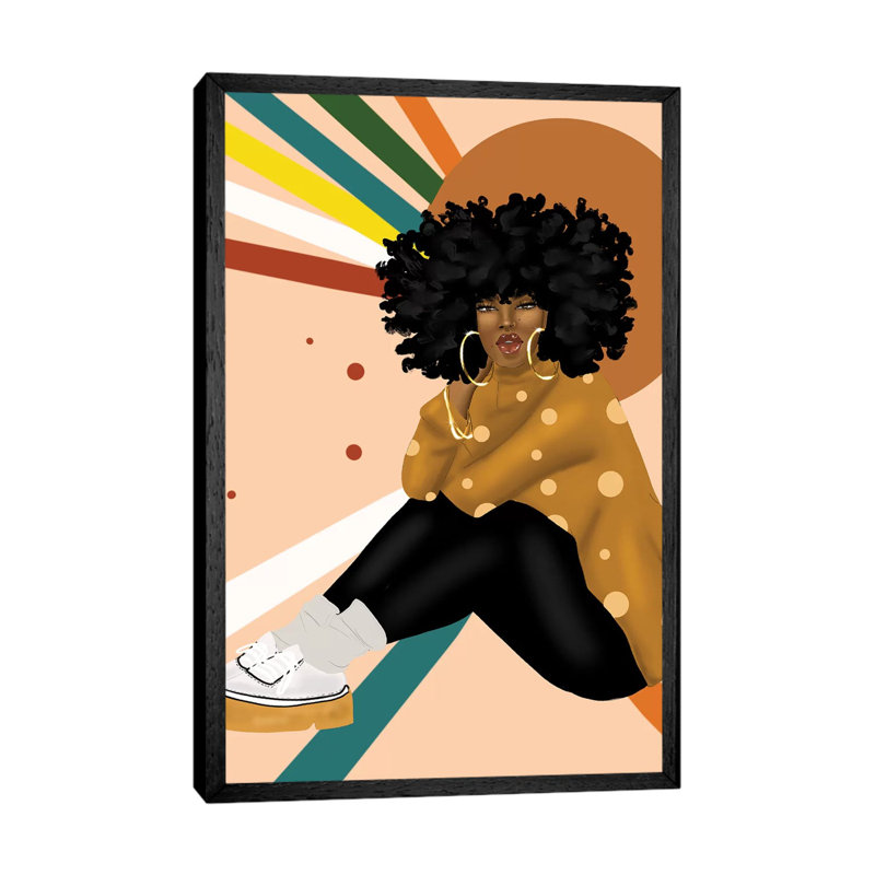 Pamela Sunshine 1 Piece Wall Art on Canvas, 101.6 cm H x 66.04 cm W, Black Framed