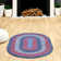 Farmhouse Braided Cotton Blue / Red Area Rug