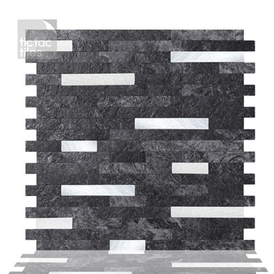 Carreau de mosaïque pelez et collez 12 po x 12 po
