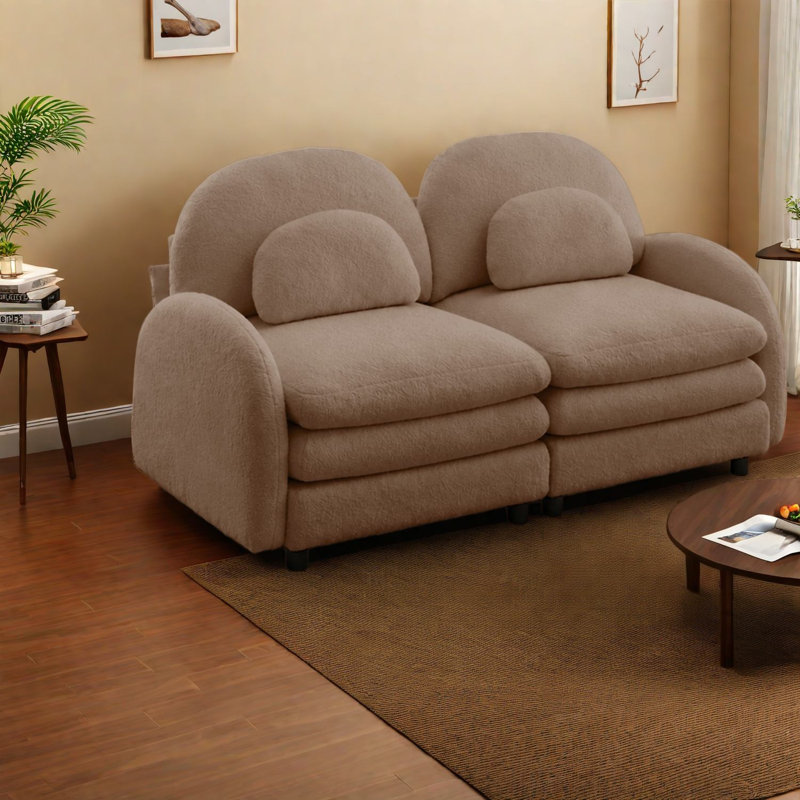 Causeuse modulaire 2 places Cloud Comfort Sofas, Teddy