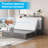 Solid Wood Queen Contemporary Murphy Bed Chest, Grey-2106037915