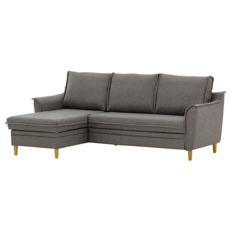 Benny 4 Seater Sofa Bed, Left Hand Facing, Dark Grey