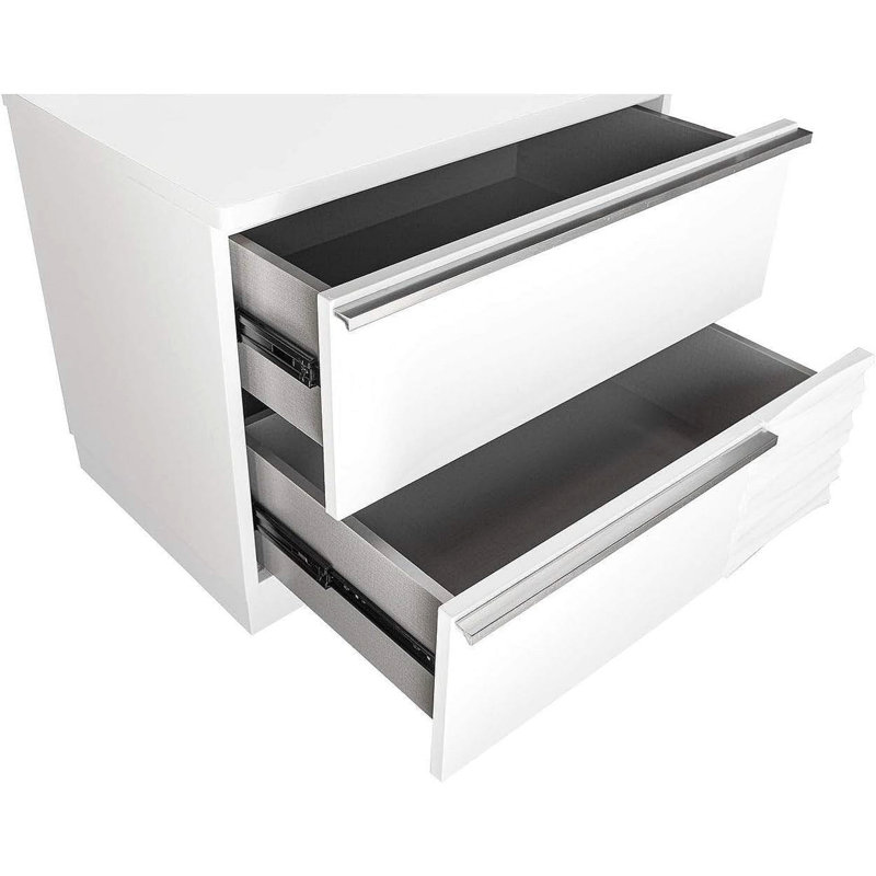 Fenner 24" White 2 Drawer Nightstand 