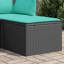 Tabouret de patio avec coussin 21,7 po x 21,7 po x 14,6 po Ebern Designs-769830081-769830093