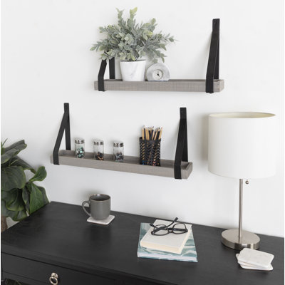 Glenbrook 2 Piece Solid Wood Accent Shelf