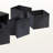 6 pieces of foldable fabric baskets in beige by Ikard-55544308-55544307