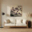 Fruit, prune japonaise, art mural en métal beige-1213123534