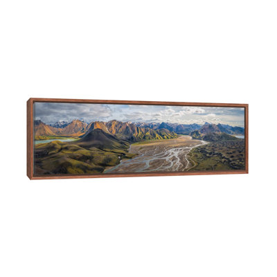 Iceland: Fjallabaksleianyrari by Michael Zheng - Floater Frame Panoramic Print on Canvas