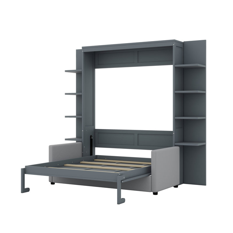 Lit escamotable avec canapé Murphy, Gris
